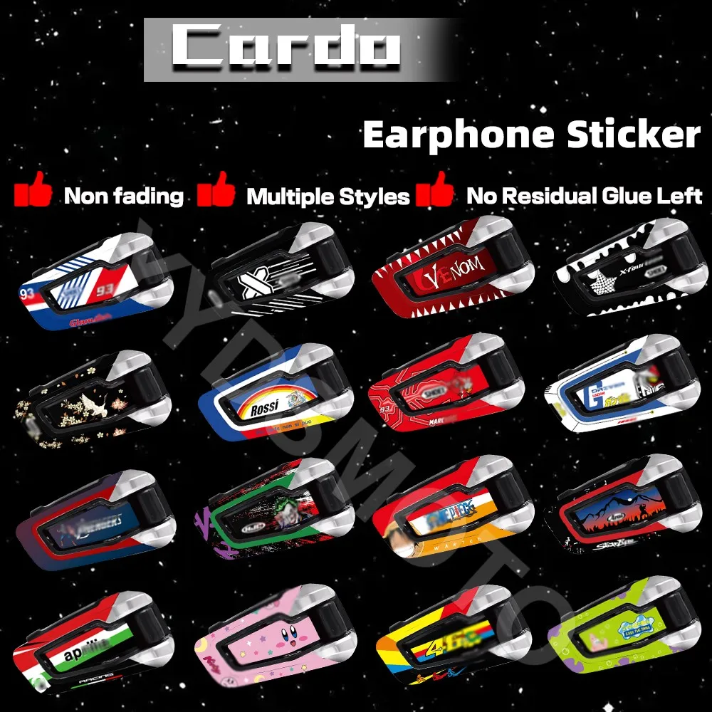 

Для Cardo, мотоциклетная Bluetooth гарнитура, украшение, фотообои с персонализированными и креативными водонепроницаемыми стикерами 3M