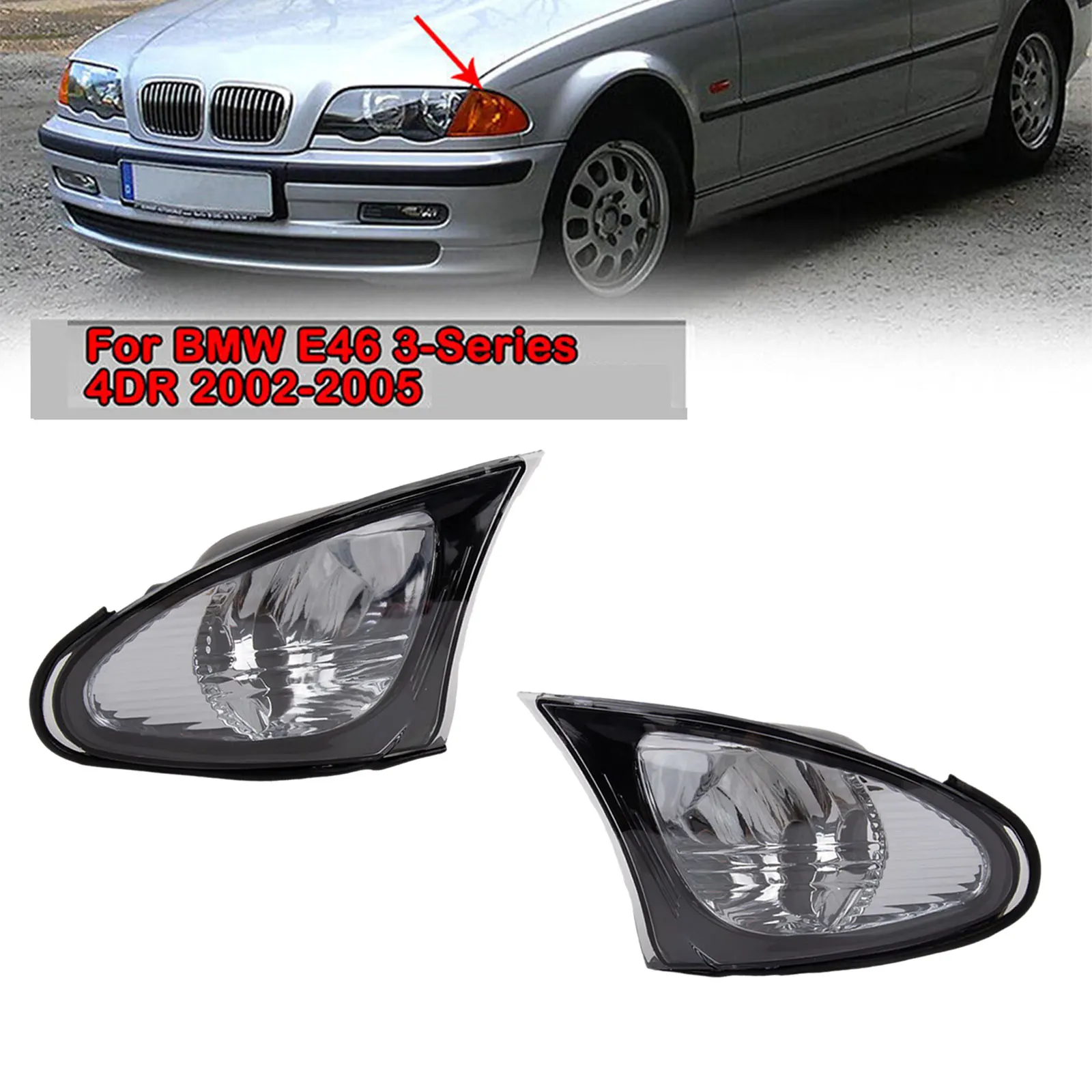 2PCS Car Front Indicator Turn Signal Corner Lights 63137165859 63137165860 For BMW 325i 325xi 330i 330xi 2002-2005 Practical
2PCS Car Front Indicator Turn Signal Corner Lights 63137165859 63137165860 For BMW 325i 325xi 330i 330xi 2002-2005 Practical