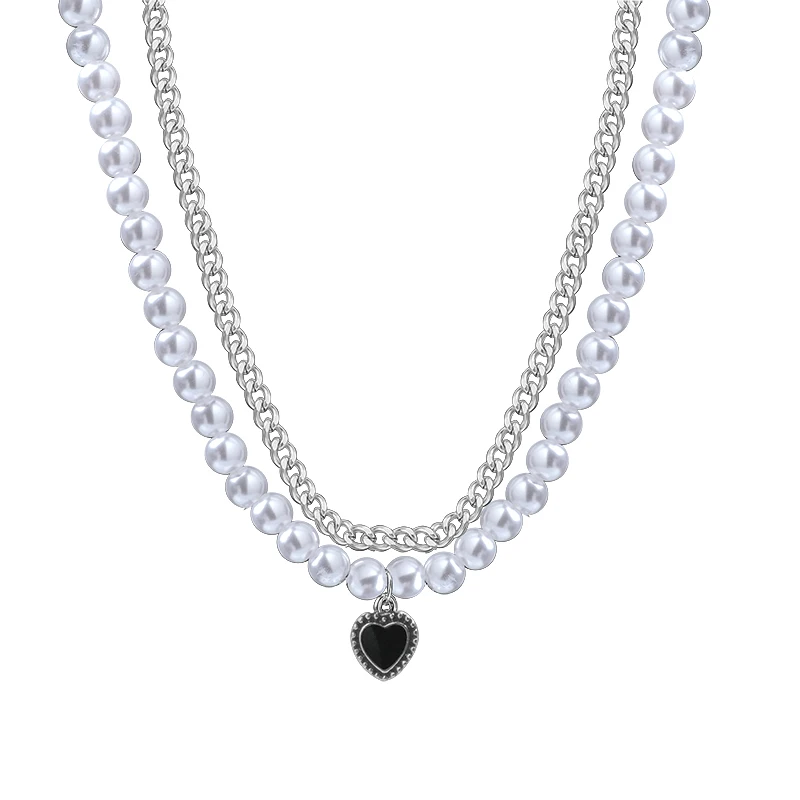 Black Heart Necklace Necklace For Women Versatile Retro Pearls Clavicle Chain Jewelry Gift For Party Birthday 2023 New Sweater
Black Heart Necklace Necklace For Women Versatile Retro Pearls Clavicle Chain Jewelry Gift For Party Birthday 2023 New Sweater