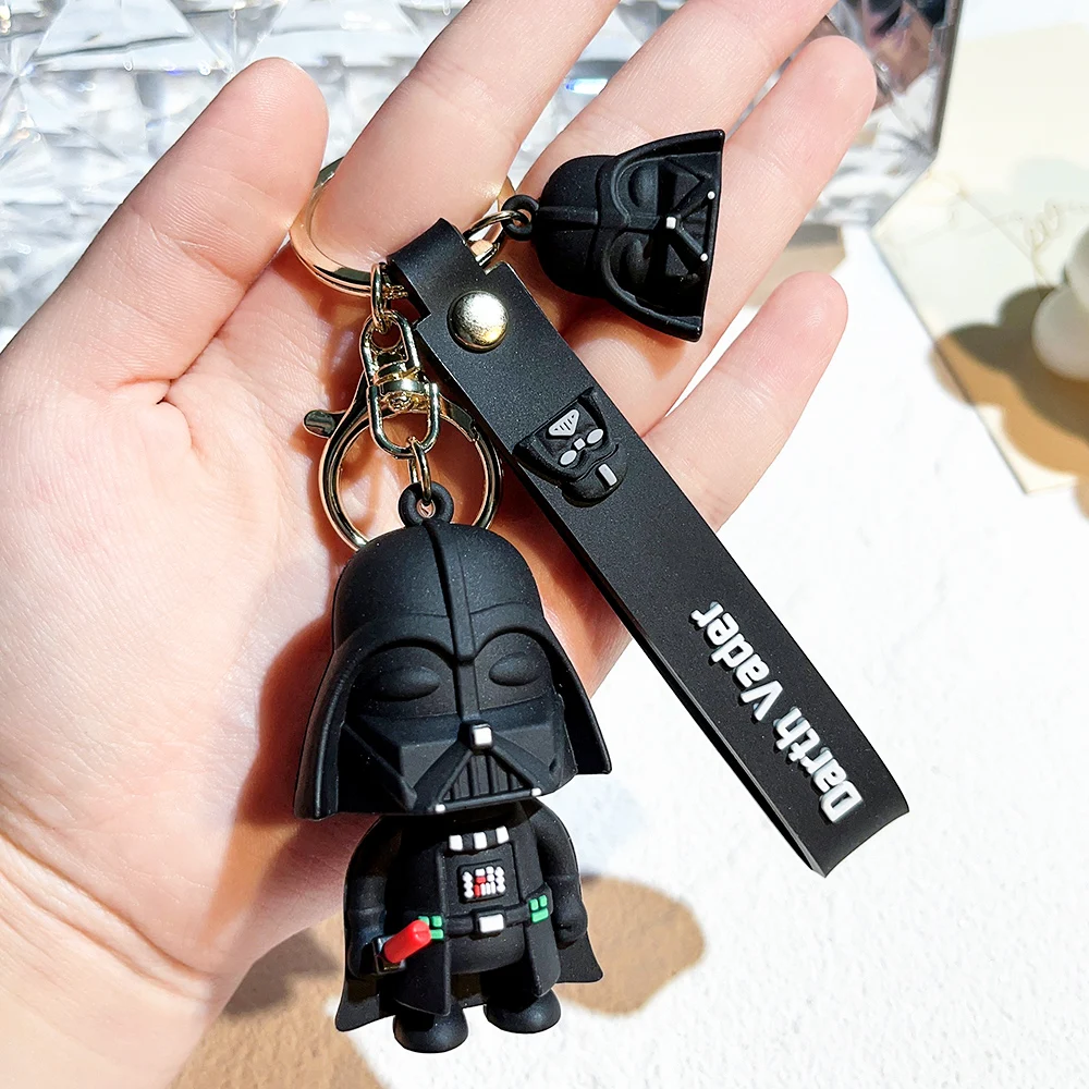 Disney Movie Star Wars Keychain Darth Vader Imperial Stormtrooper Yoda Baby Doll Keyrings Key Holder for Boys Gifts Disney Movie Star Wars Keychain Darth Vader Imperial Stormtrooper Yoda Baby Doll Keyrings Key Holder for Boys Gifts