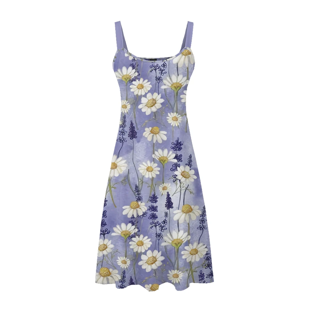 Fashionable women's summer sleeveless camisole style dress with floral print pattern ideal choice for beach outings and parties
Fashionable women's summer sleeveless camisole style dress with floral print pattern ideal choice for beach outings and parties