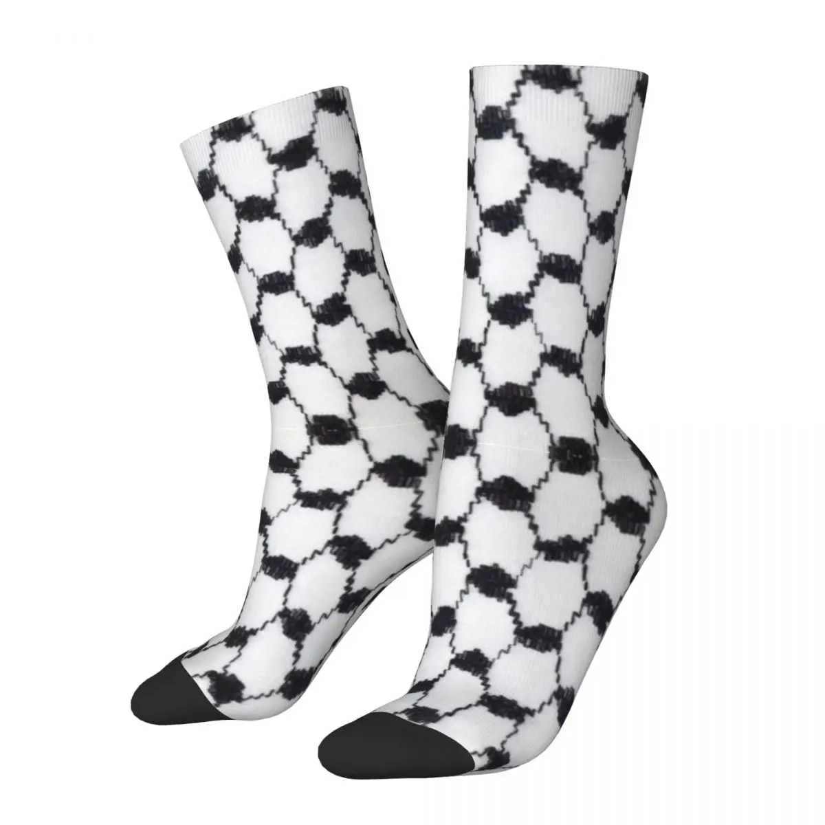 

Happy Funny Male Men Socks Casual Palestine Palestinian Keffiyeh Sock Polyester Women Socks Spring Summer Autumn Winter