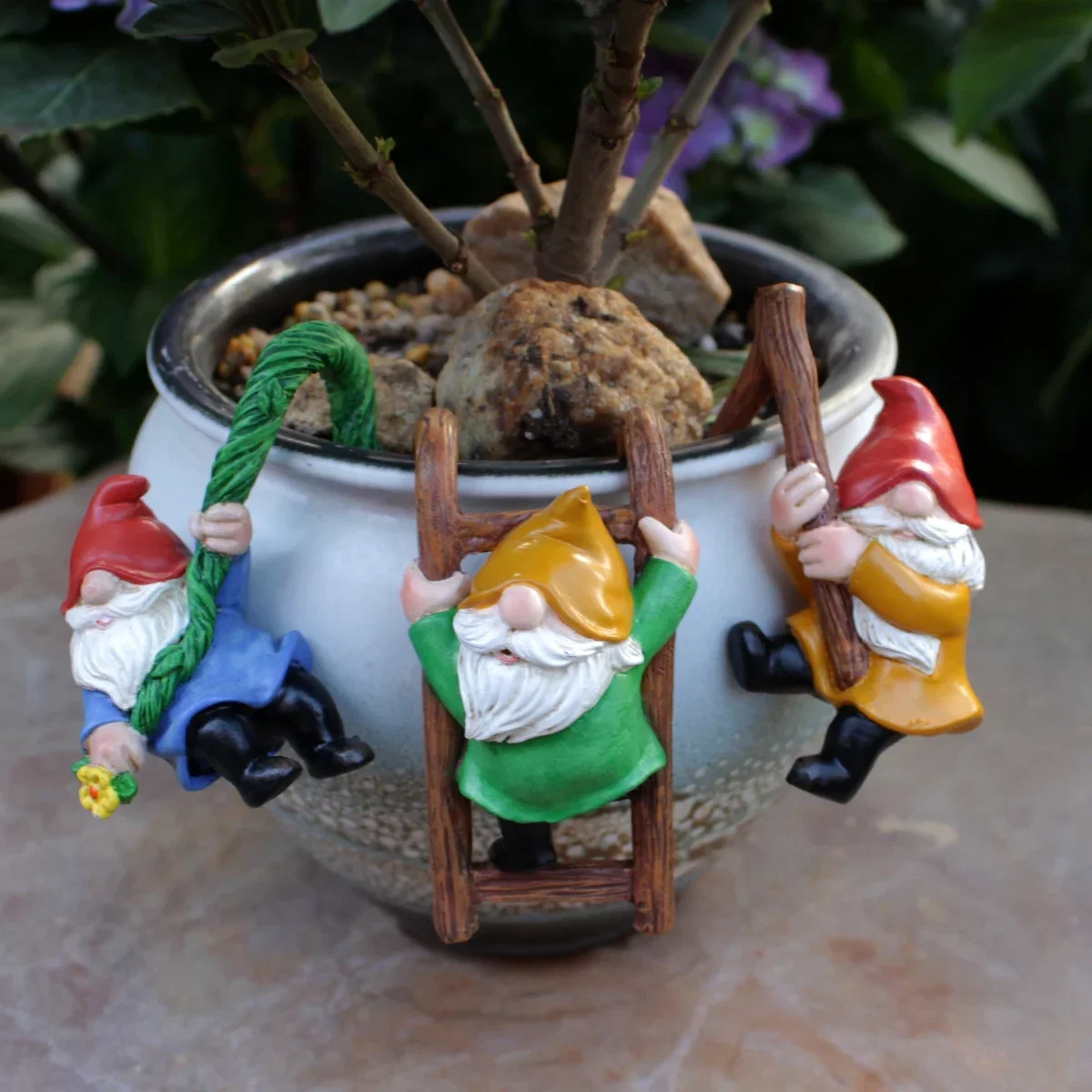 3pcs Cute Resin Gnome Pendant for Hanging Cup Flower Pot and Home Decor Flower Pot Landscape Decoration Outdoor Garden Decora
3pcs Cute Resin Gnome Pendant for Hanging Cup Flower Pot and Home Decor Flower Pot Landscape Decoration Outdoor Garden Decora