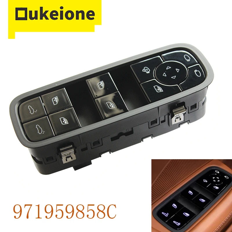 

971959858c 971 959 858 C for Porsche 971 Panamera Cayenne 2018 2019 2020 Power Master Window Switch Mirror Control Button