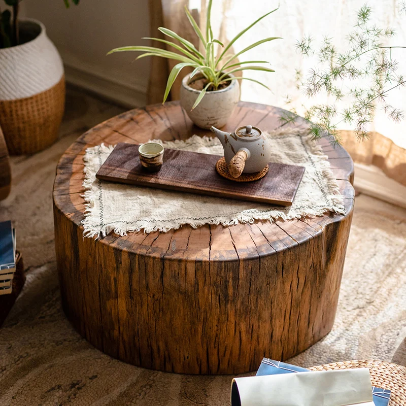 Original wood circular coffee table, artistic round table, creative wooden pier, sitting stool, pier, flower rack, homestay wood
Original wood circular coffee table, artistic round table, creative wooden pier, sitting stool, pier, flower rack, homestay wood