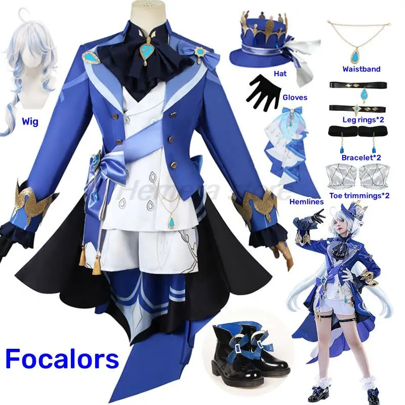 Focalors Cosplay Genshin Impact Costume Daily Clothes Carnival Uniform Wig Halloween Party Role Play Masquerade Game Water God
Focalors Cosplay Genshin Impact Costume Daily Clothes Carnival Uniform Wig Halloween Party Role Play Masquerade Game Water God
