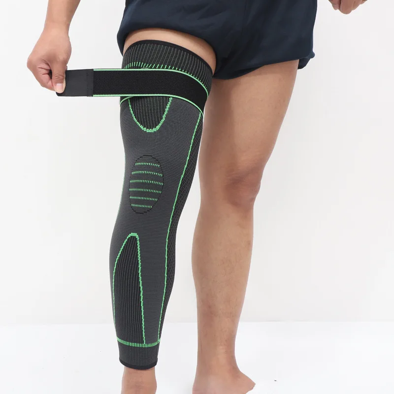 

1 Pcs Compression Knee Pads Support Lengthen Stripe Sport Sleeve Arthritis Joint Pain Protector Elastic Kneepad Brace