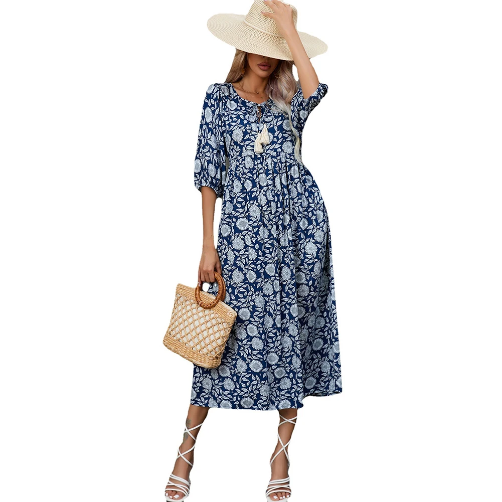 2023 Brand New Bohemia Dress Female Loose Plus S-XL Short Sleeve Size Slight Strech Summer V Neck Womens Beach
2023 Brand New Bohemia Dress Female Loose Plus S-XL Short Sleeve Size Slight Strech Summer V Neck Womens Beach
