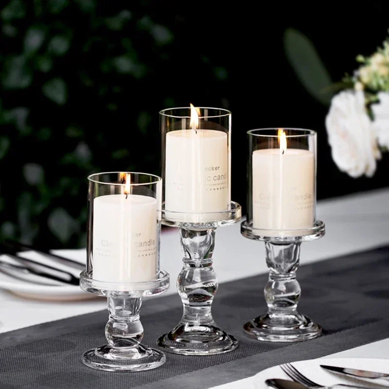 Transparent glass candles holder romantic candle light dinner retro home decor hotel wedding restaurant birthday candle holders
Transparent glass candles holder romantic candle light dinner retro home decor hotel wedding restaurant birthday candle holders