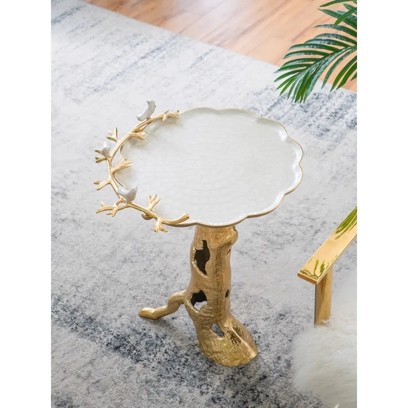Harvest Cabin Home European Light Luxury Small Table Creative Designer Living Room Home Side Table Sofa Storage Corner Table 
Harvest Cabin Home European Light Luxury Small Table Creative Designer Living Room Home Side Table Sofa Storage Corner Table