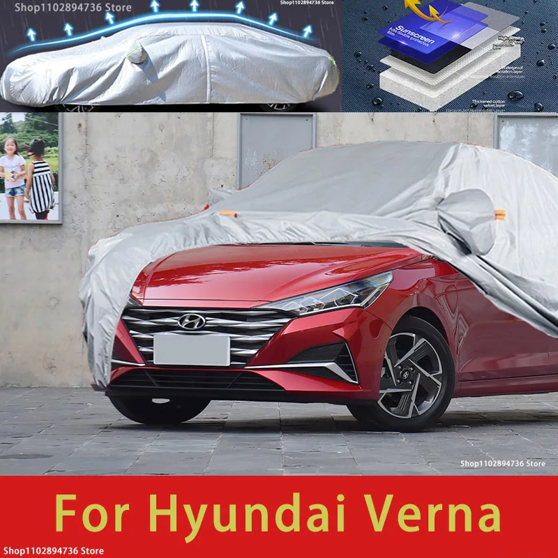 For Hyundai Verna Fit Outdoor Protection Full Car Covers Snow Cover Sunshade Waterproof Dustproof Exterior Car accessories
For Hyundai Verna Fit Outdoor Protection Full Car Covers Snow Cover Sunshade Waterproof Dustproof Exterior Car accessories