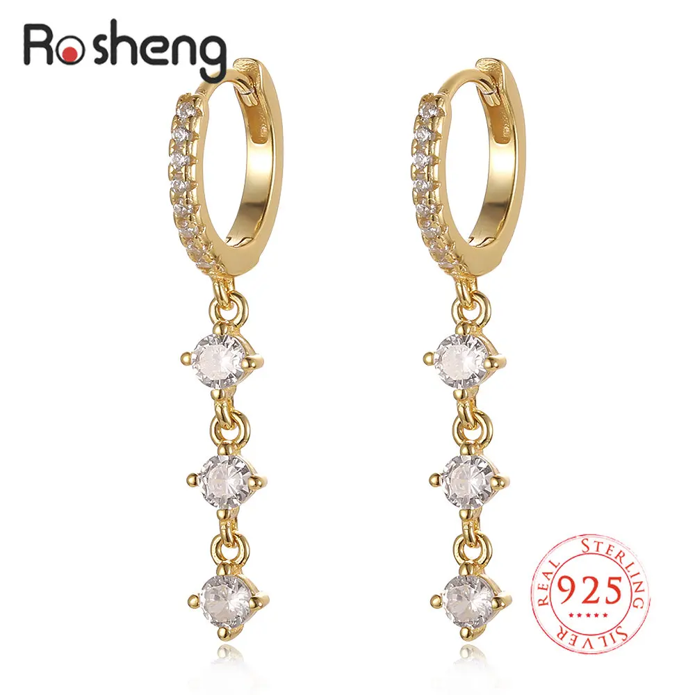 Rosheng 925 Silver Original AAAA Zircon Pendant Long Dangle Earrings for Women Boho Style Fashion Jewelry Wedding Gift
Rosheng 925 Silver Original AAAA Zircon Pendant Long Dangle Earrings for Women Boho Style Fashion Jewelry Wedding Gift