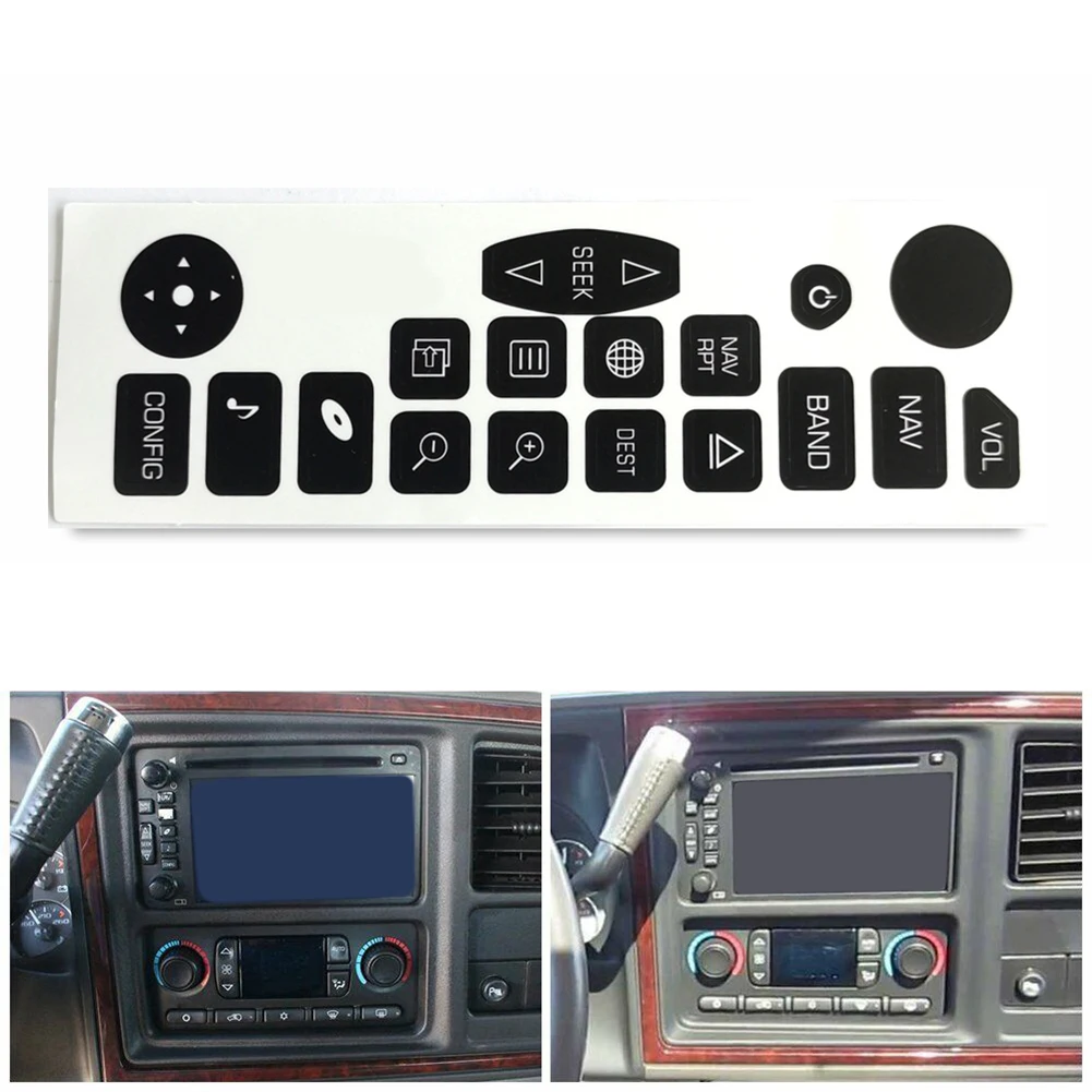 A Set Navigation Radio Button Sticker Decal Trim For Escalade 2003-2006 Interior Button Repair Sticker
A Set Navigation Radio Button Sticker Decal Trim For Escalade 2003-2006 Interior Button Repair Sticker