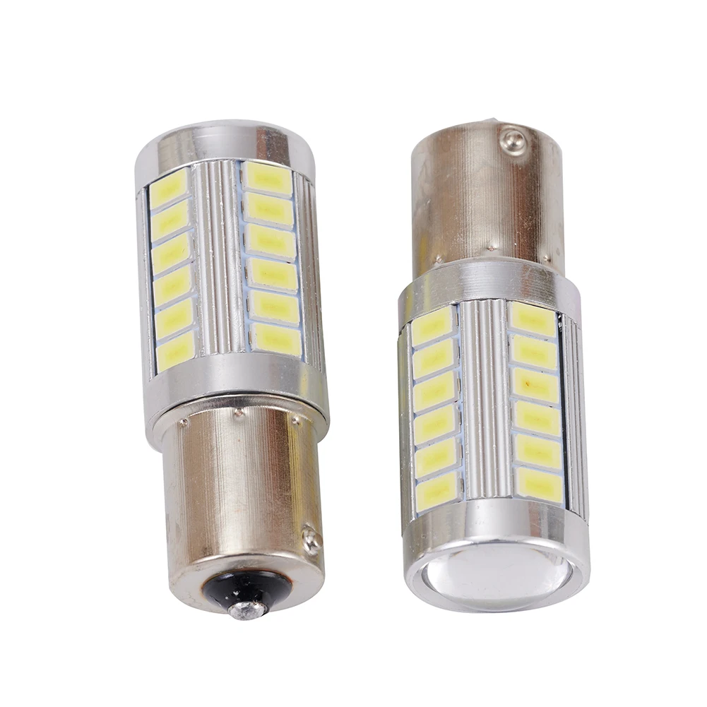 2pcs Car DRL Light Bulb White LED BA15S P21W 1156 Reversing Lamp 33-SMD 5630 12V Multipurpose Safety Night Light
2pcs Car DRL Light Bulb White LED BA15S P21W 1156 Reversing Lamp 33-SMD 5630 12V Multipurpose Safety Night Light
