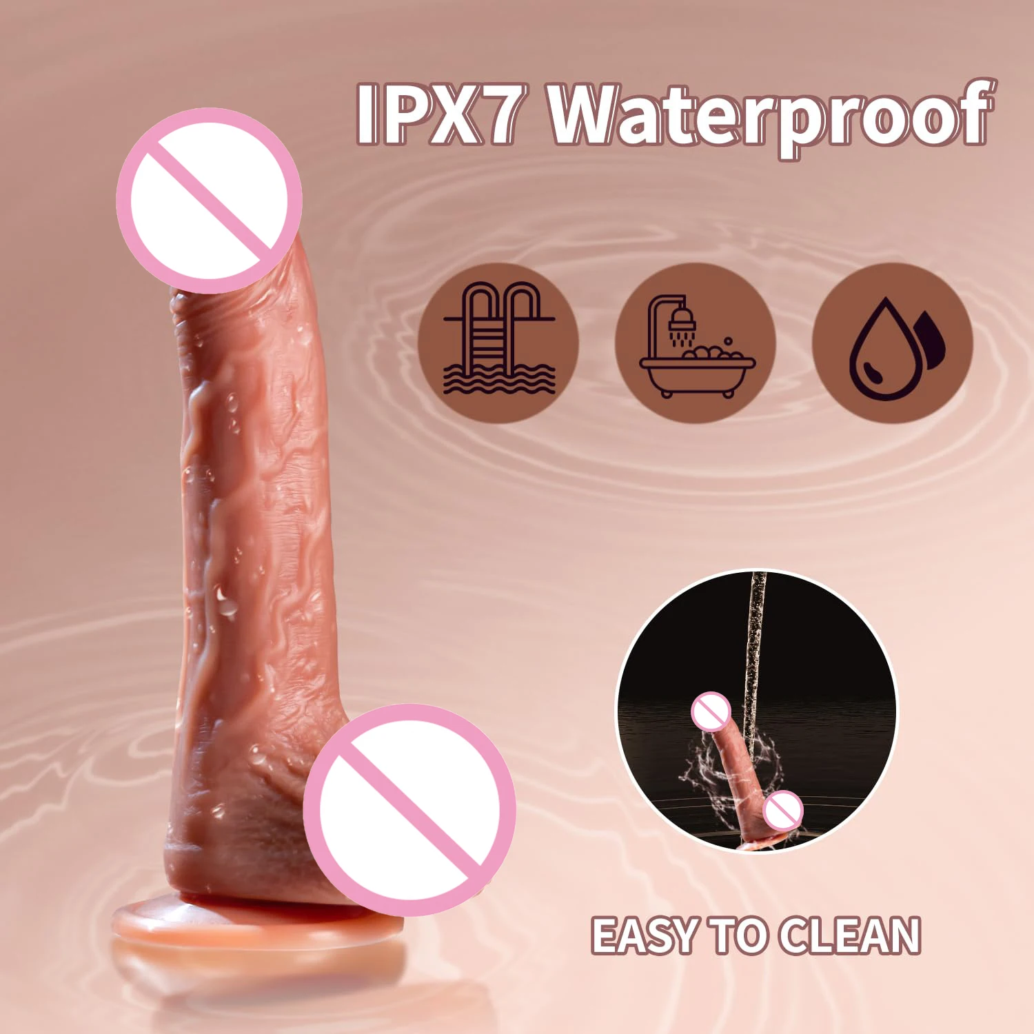 Vibromasseur sans fil télécommandé pour femme, gode métropolitain, gros pénis rétractable, stimulateur de point G féminin, masseur vaginal, jouet sexuel 4