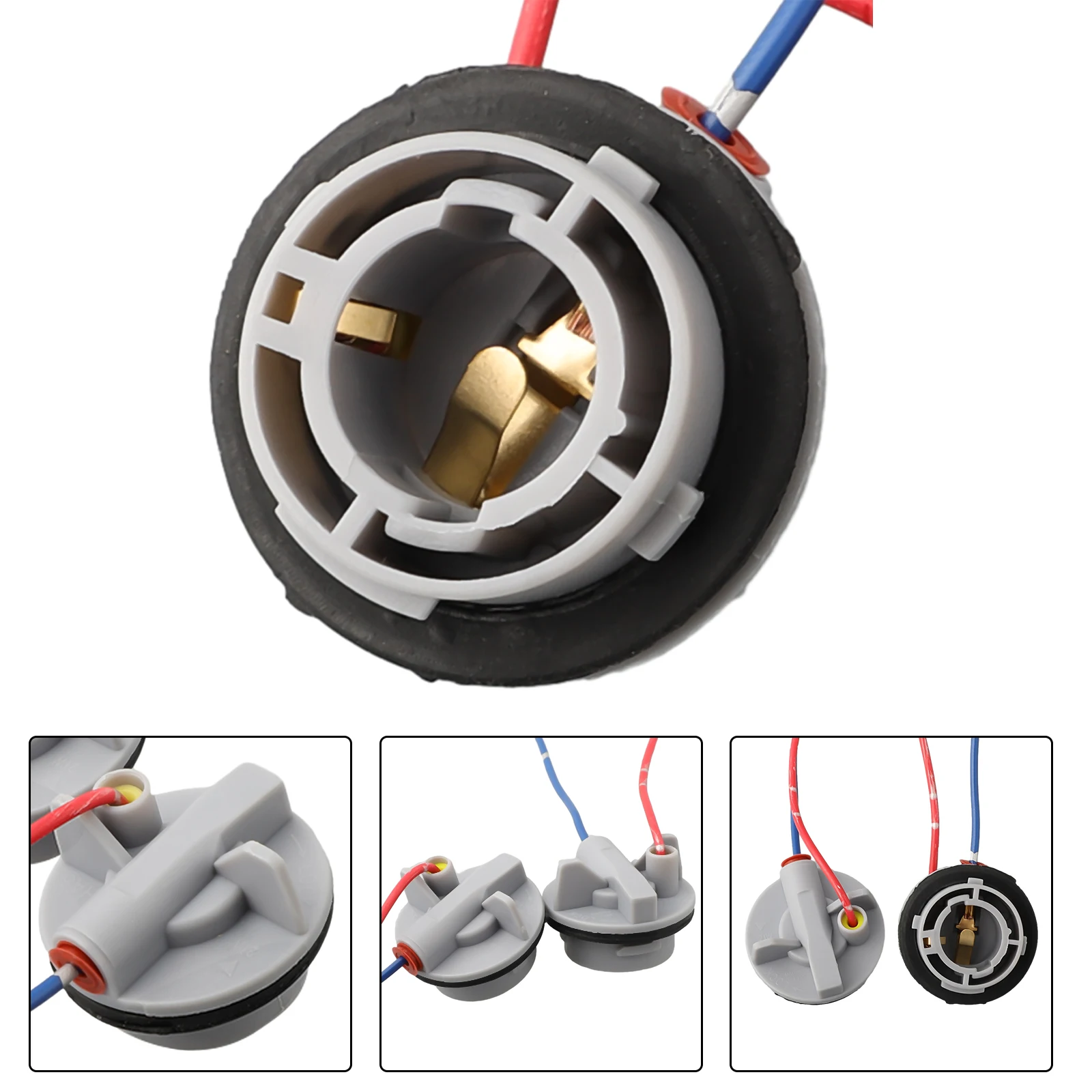 

Connector Scooters Caravan Wire Color Random 2x Bulb Holder Connector BA15S 1156 382 Brake Light For Indicator Lamp