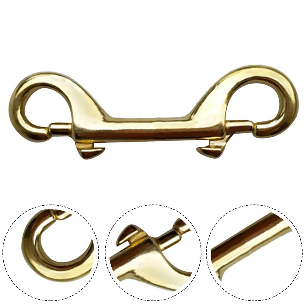10cm 1pc Double Head Hook Scuba Diving Diver Brass Double Ended Bolt Snap Spring Loaded Clip Buckle Yellow For Diving Pets
10cm 1pc Double Head Hook Scuba Diving Diver Brass Double Ended Bolt Snap Spring Loaded Clip Buckle Yellow For Diving Pets