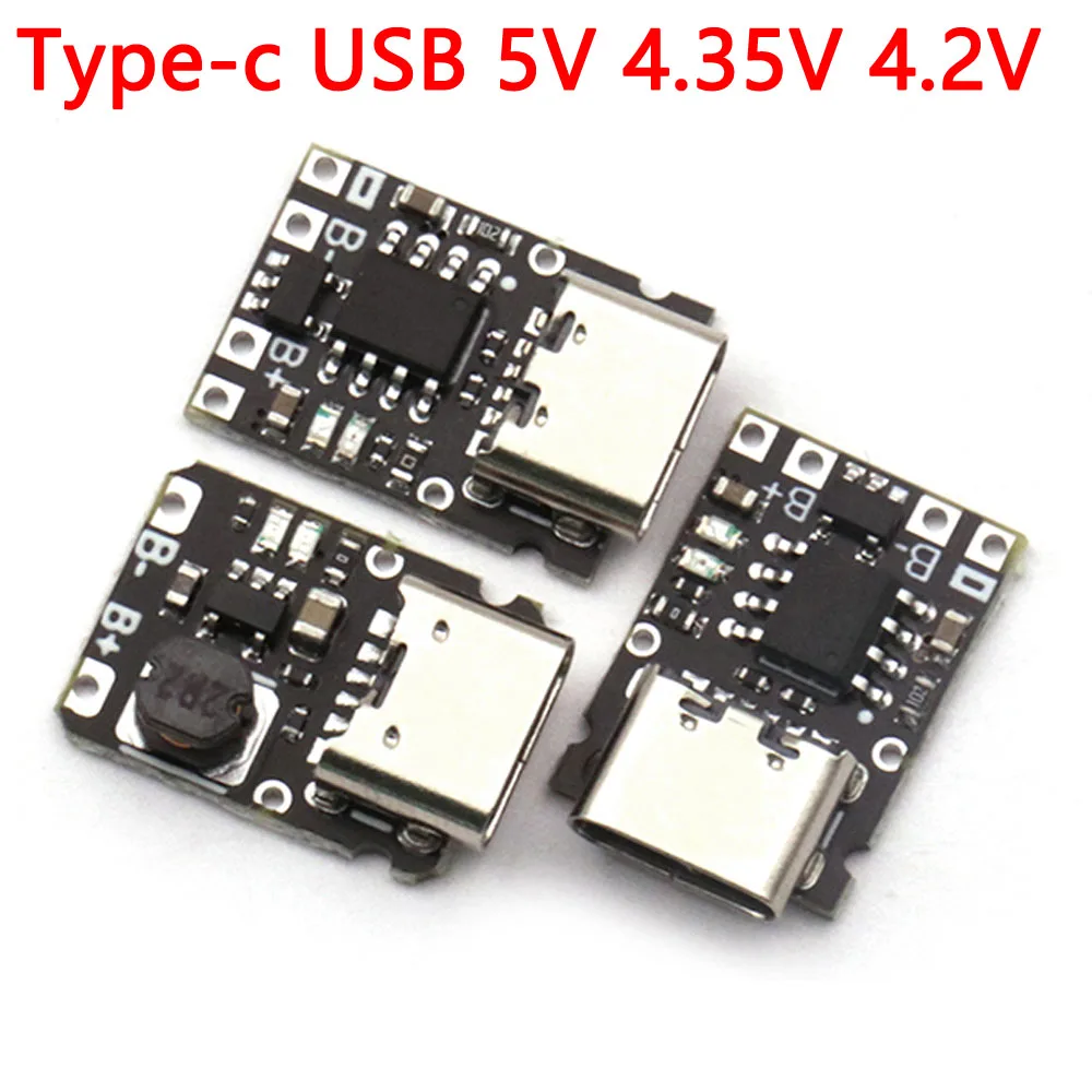 USB 5V 4.35V 4.2V 18650 Type-c//Mini DC Lithium Battery Charger Module DIY Charging Board With Protection Dual Functions Li-ion
USB 5V 4.35V 4.2V 18650 Type-c//Mini DC Lithium Battery Charger Module DIY Charging Board With Protection Dual Functions Li-ion
