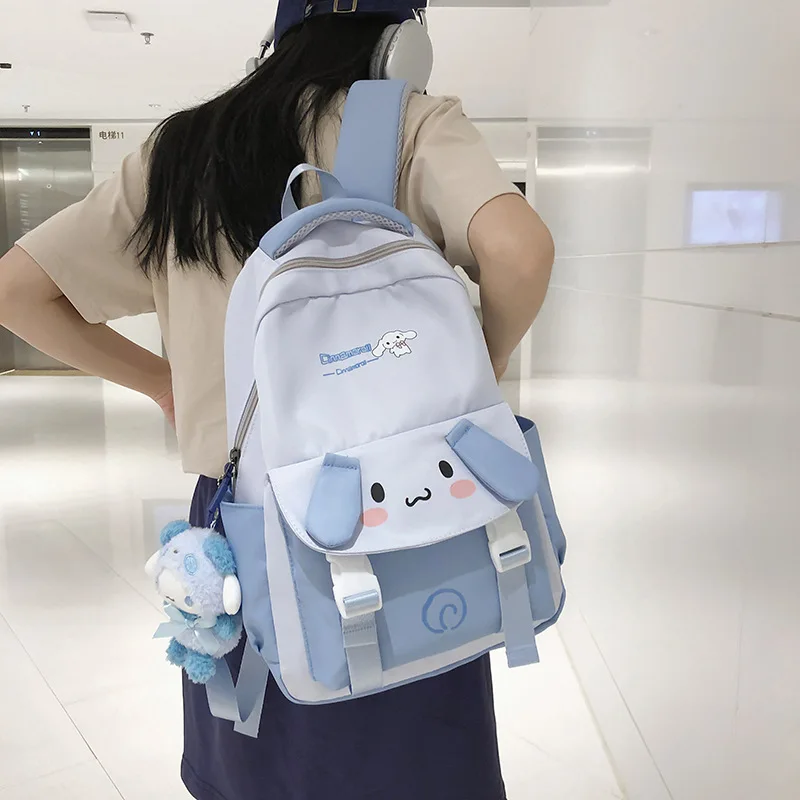 Милый школьный рюкзак Sanrio Cinnamoroll Kuromi, канцелярские принадлежности для улицы, для отдыха, путешествий, школьный портфель, рюкзак для пары, детский подарок
Милый школьный рюкзак Sanrio Cinnamoroll Kuromi, канцелярские принадлежности для улицы, для отдыха, путешествий, школьный портфель, рюкзак для пары, детский подарок