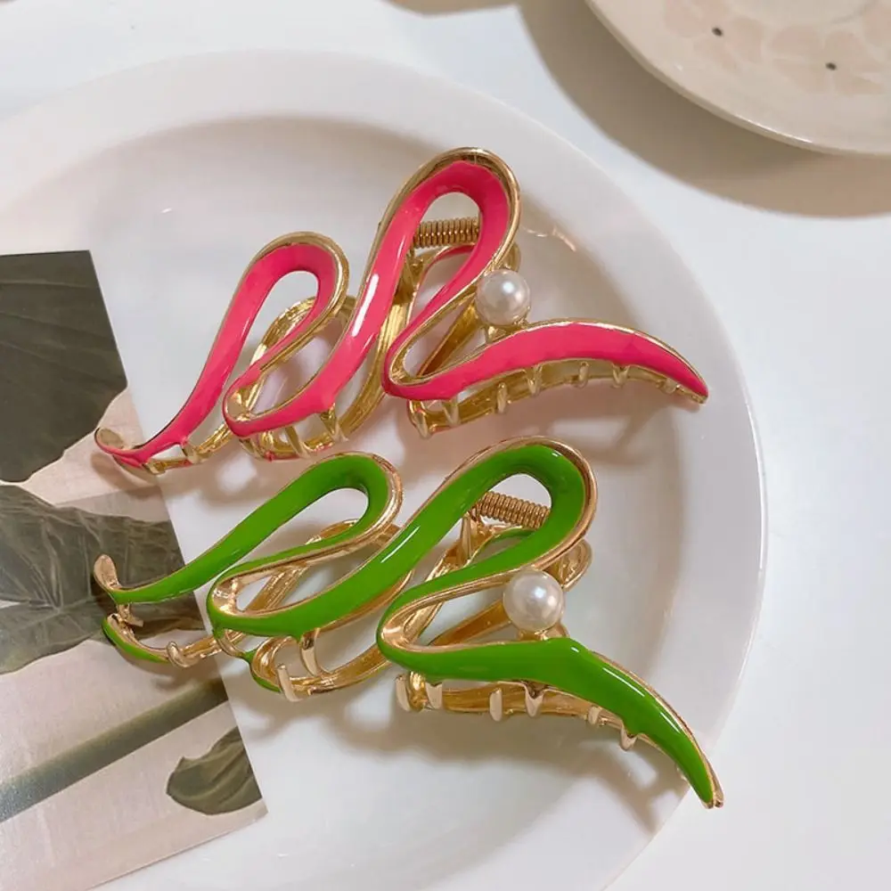 1 pc Pearl Wave Colorful Hair Claw Trendy Geometric Hair Crab Clip Large Shark Clip Hairgrips
1 pc Pearl Wave Colorful Hair Claw Trendy Geometric Hair Crab Clip Large Shark Clip Hairgrips