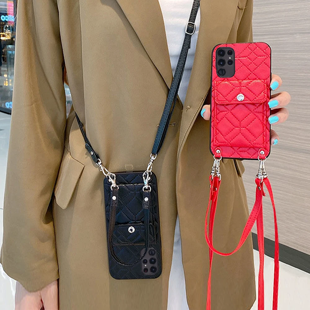 Crossbody Leather Wallet Phone Case for Samsung Galaxy S22 Ultra Plus with Lanyard and Card Pouch Shockproof Women Leather Cover
Crossbody Leather Wallet Phone Case for Samsung Galaxy S22 Ultra Plus with Lanyard and Card Pouch Shockproof Women Leather Cover