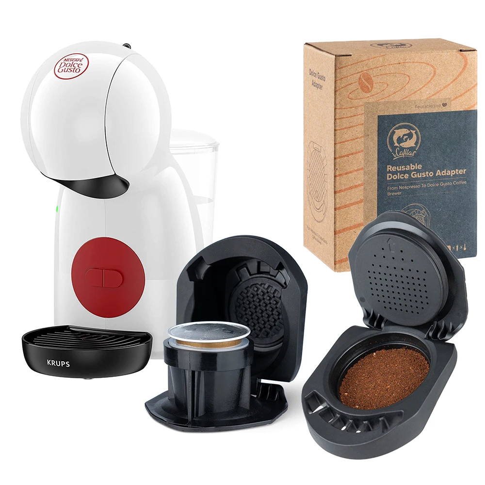 iCafilas Reusable Coffee Capsule Adapter Holder for Dolce Gusto Milk Foam Capsule Compatible with Genio S / Piccolo X Machine
iCafilas Reusable Coffee Capsule Adapter Holder for Dolce Gusto Milk Foam Capsule Compatible with Genio S / Piccolo X Machine
