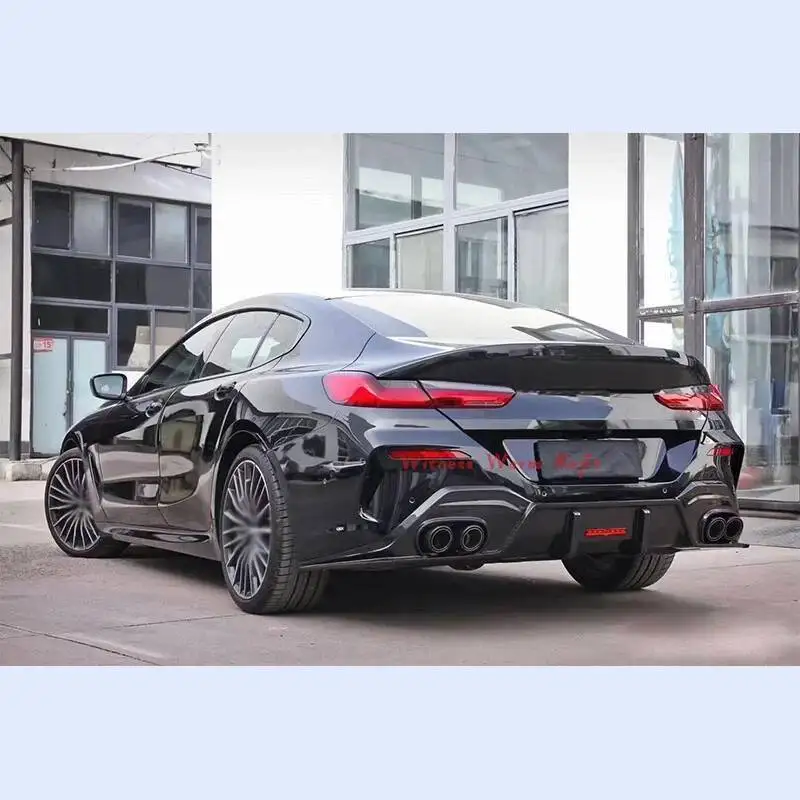 for Bmw 8 Series 840i 4-door High Quality Dry Carbon Rear Diffuser Lip with Tail Pipes Car Styling Car Body Kit 2019 for Bmw 8 Series 840i 4-door High Quality Dry Carbon Rear Diffuser Lip with Tail Pipes Car Styling Car Body Kit 2019