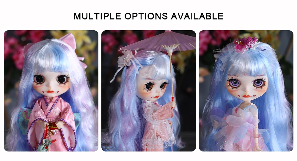 Jenny – Premium Custom Neo Blythe Doll with Multi-Color Hair, White Skin & Matte Cute Face 4 Jenny – Premium Custom Neo Blythe Doll with Multi-Color Hair, White Skin & Matte Cute Face 4