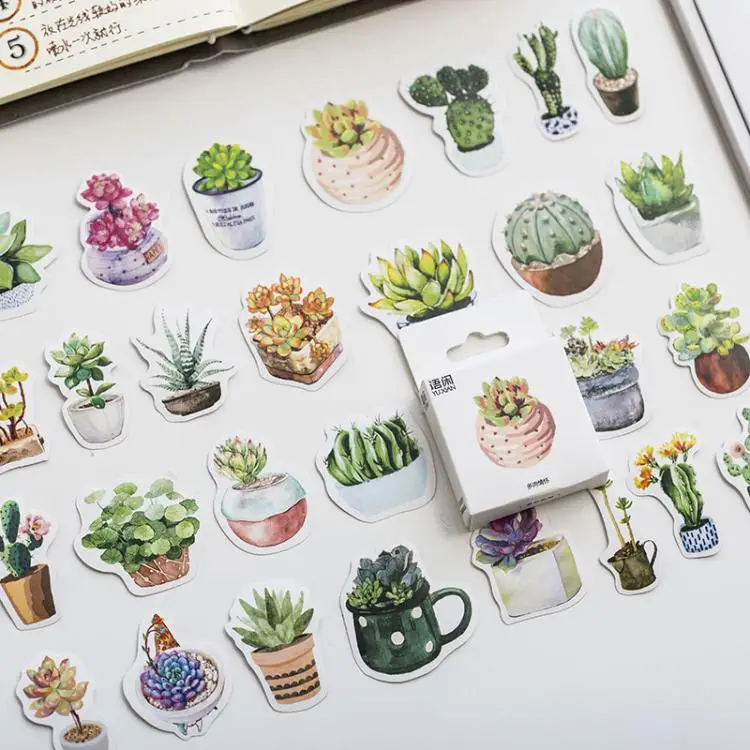 50 Pcs Cactus Succulent Plant Mini Paper Stickers Cute Potted Plant Decals For Laptops And Phones Scrapbook Planner Diary Album
50 Pcs Cactus Succulent Plant Mini Paper Stickers Cute Potted Plant Decals For Laptops And Phones Scrapbook Planner Diary Album