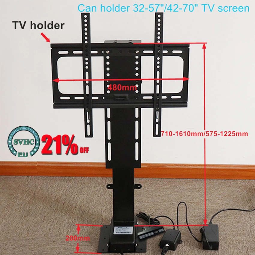 

Uchwyt do telewizora zmotoryzowany uchwyt do telewizora Syst 575-1225mm/710-1610mm для 32-57 cali/42-70 cali TV