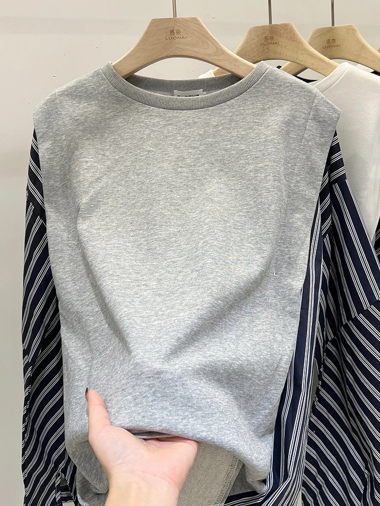 Harajuku Y2K Patchwork Striped Long Sleeve Crew Neck Sweatshirt Women 2023 Spring Casual Oversized Vintage Female Clothing
Harajuku Y2K Patchwork Striped Long Sleeve Crew Neck Sweatshirt Women 2023 Spring Casual Oversized Vintage Female Clothing