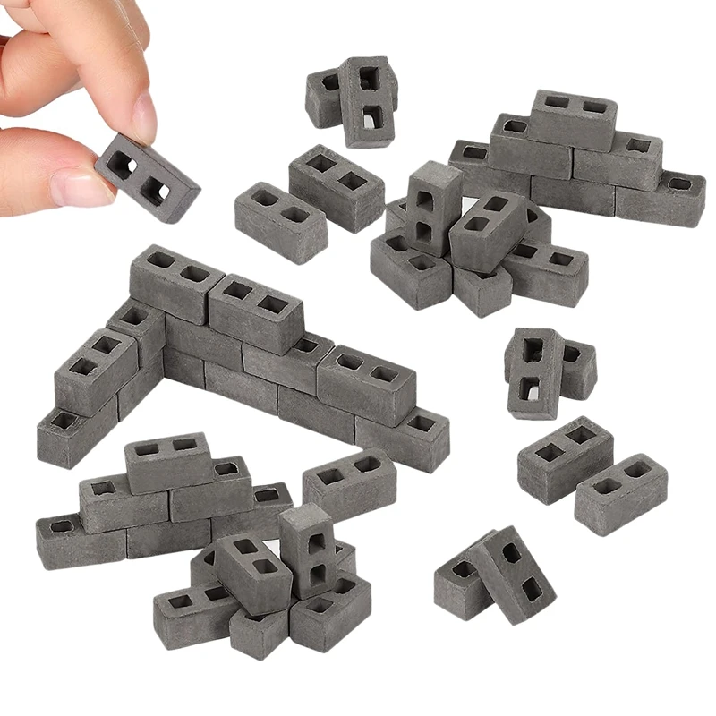 60 Packs Cinder Blocks 1/12 Scale Mini Bricks Concrete Miniature Bricks Tiny Landscaping Dollhouse Accessories
60 Packs Cinder Blocks 1/12 Scale Mini Bricks Concrete Miniature Bricks Tiny Landscaping Dollhouse Accessories