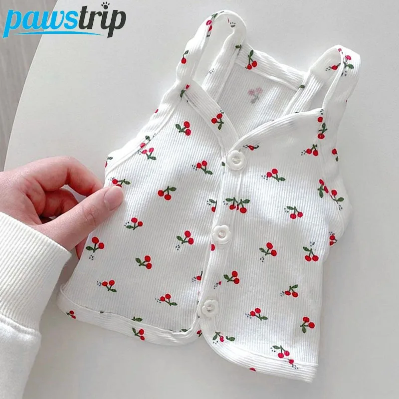 Summer Dog Clothes Thin Cute Dog Vest for Small Medium Dogs Cherry Puppy Clothes Dog accessories Pet supplies
Summer Dog Clothes Thin Cute Dog Vest for Small Medium Dogs Cherry Puppy Clothes Dog accessories Pet supplies