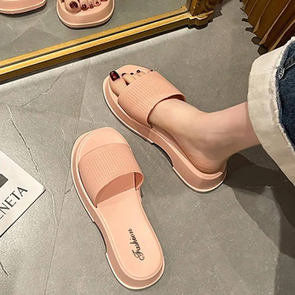 Platform Slippers Breathable Pvc Anti-slip Women's Shoes for Casual Summer Wear Open Toe Solid Color High Heel Slides
Platform Slippers Breathable Pvc Anti-slip Women's Shoes for Casual Summer Wear Open Toe Solid Color High Heel Slides