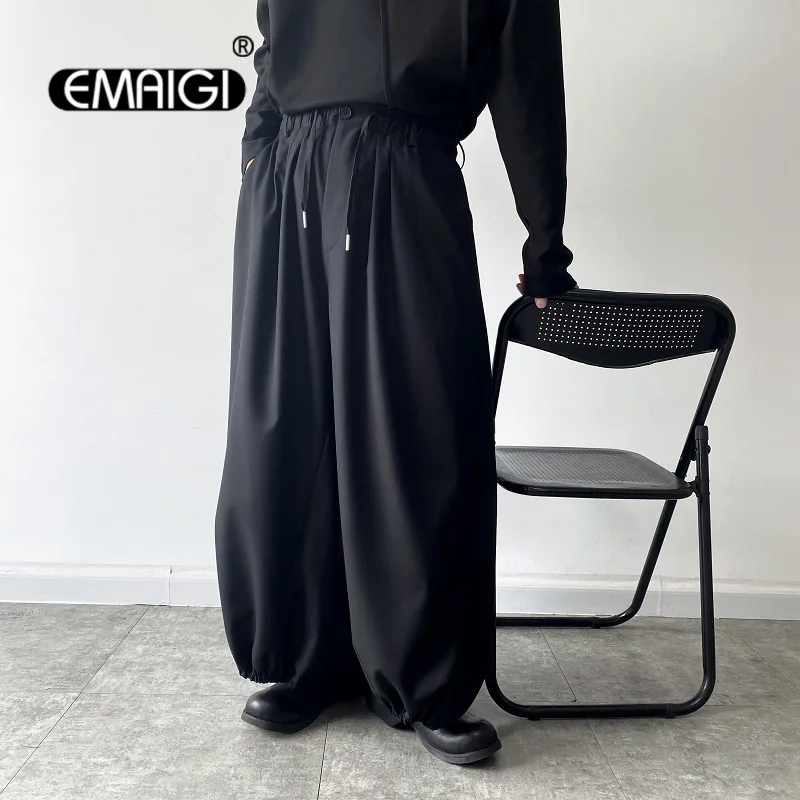 Men Japan Streetwear Fashion Loose Casual Kimono Pants Male Women Dark Black Wide Leg Skirt Pants Trousers Stage Clothing
Men Japan Streetwear Fashion Loose Casual Kimono Pants Male Women Dark Black Wide Leg Skirt Pants Trousers Stage Clothing