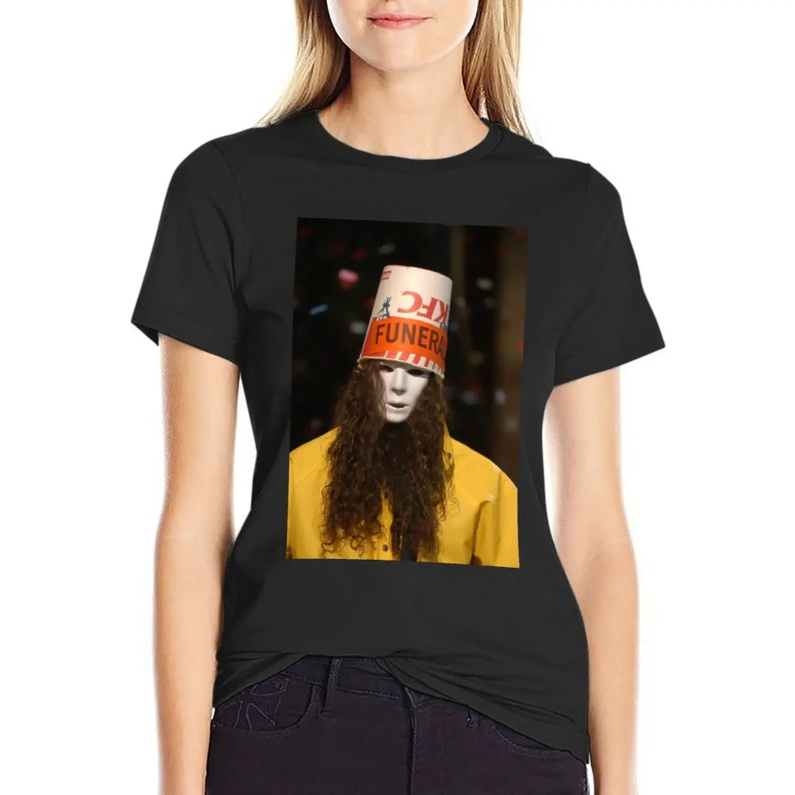 Buckethead #2 T-Shirt korean fashion Aesthetic clothing cute tops Female clothing ariat shirts for Women
Buckethead #2 T-Shirt korean fashion Aesthetic clothing cute tops Female clothing ariat shirts for Women