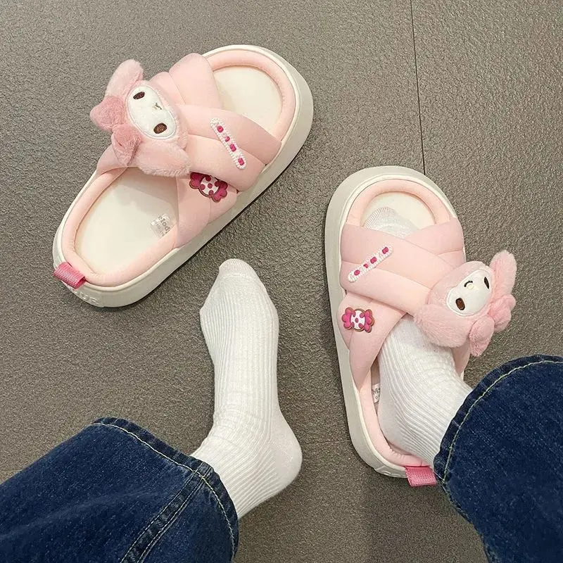 Sanrio Mymelody Summer Slippers Cute Cartoon Kuromi Hellokitty Sandals Women's 2023 New Lazy Thick Soled Anti-Slip Slippers
Sanrio Mymelody Summer Slippers Cute Cartoon Kuromi Hellokitty Sandals Women's 2023 New Lazy Thick Soled Anti-Slip Slippers