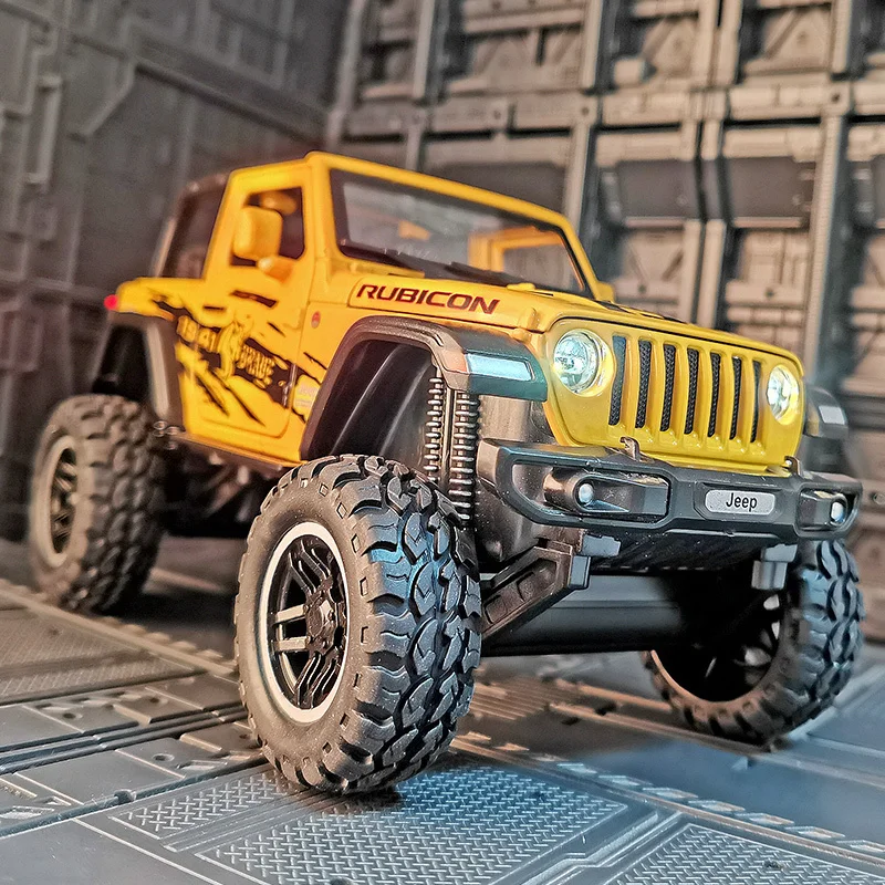 Модель автомобиля из сплава Jeeps Wrangler Rubicon 1:20, литая и игрушечная металлическая установка, искусственная детская игрушка в подарок
Модель автомобиля из сплава Jeeps Wrangler Rubicon 1:20, литая и игрушечная металлическая установка, искусственная детская игрушка в подарок