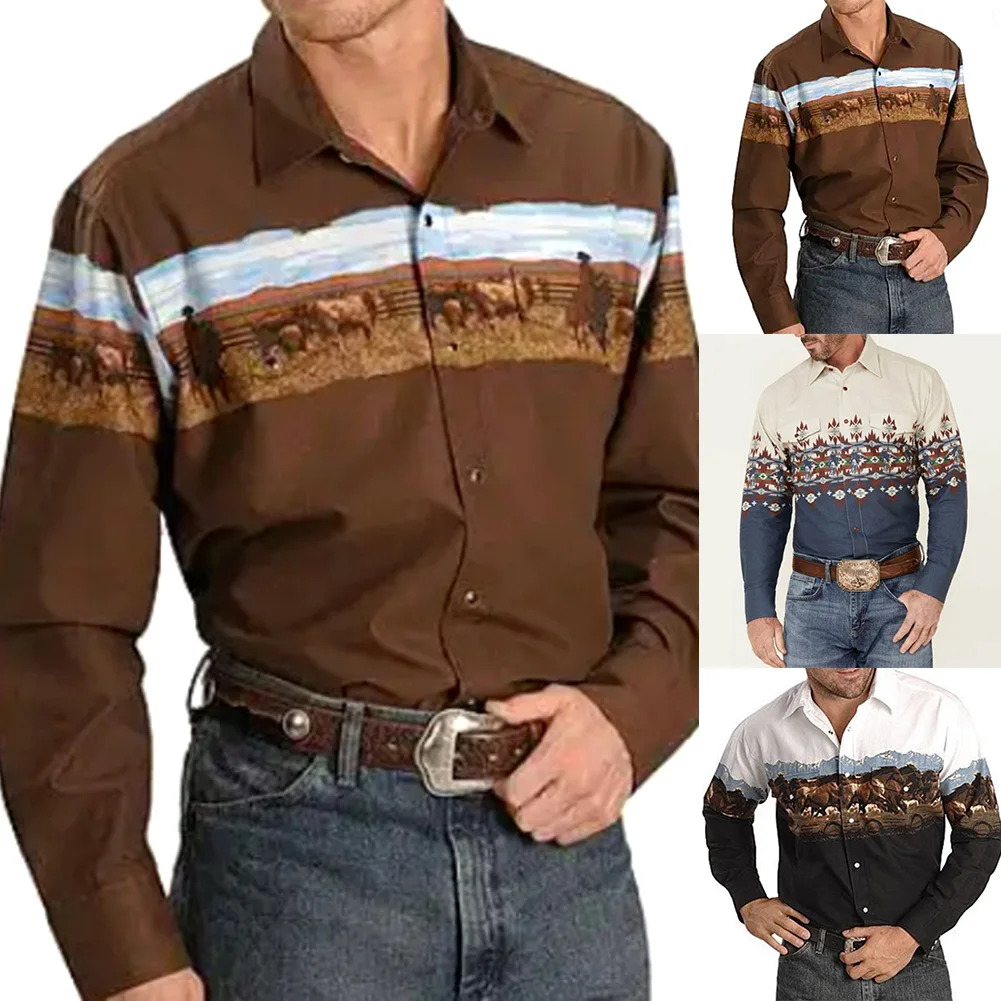 Mens Long Sleeve Shirts Western Tribal Ethnic Vintage Retro Button Outwear Tops Outwear Lape Casual Button Down Shirts Tops
Mens Long Sleeve Shirts Western Tribal Ethnic Vintage Retro Button Outwear Tops Outwear Lape Casual Button Down Shirts Tops