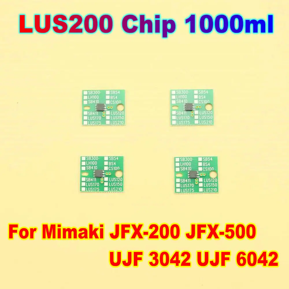 

UJF 3042 Chip UJF 6042 One Time Use LUS200 Chip For Mimaki Printer Ink Bottle Chip For Mimaki JFX 500 JFX 200 IC Chip 1 Liter
