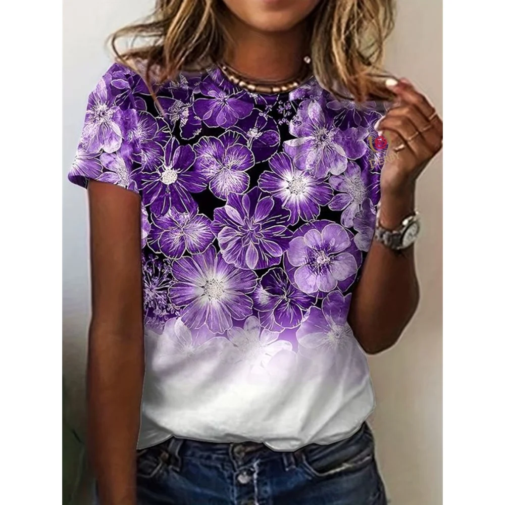 Women's T-Shirt Summer Fashion Short Sleeved Casual Top Loose Breathable Micro Elastic Round Neck T-Shirt Women's Clothing Tee
Women's T-Shirt Summer Fashion Short Sleeved Casual Top Loose Breathable Micro Elastic Round Neck T-Shirt Women's Clothing Tee