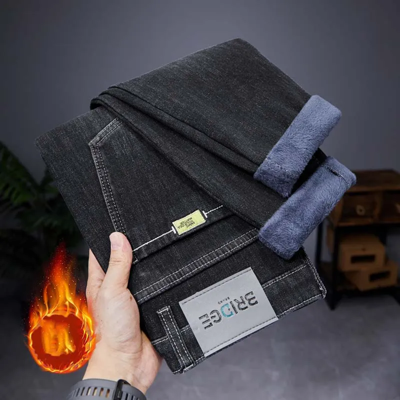 2024 Autumn/Winter New Men's Slim Fit Fashion Plush Thickened Jeans Comfortable Straight Thickened Elastic Jeans for Men
2024 Autumn/Winter New Men's Slim Fit Fashion Plush Thickened Jeans Comfortable Straight Thickened Elastic Jeans for Men