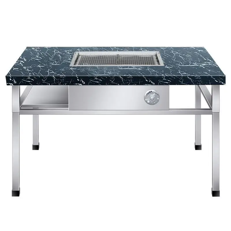 Non-Smoking Barbecue Table Outdoor Courtyard Charcoal Stainless Steel Gas Stove Electric Meat Rack Commercial Self-Service
Non-Smoking Barbecue Table Outdoor Courtyard Charcoal Stainless Steel Gas Stove Electric Meat Rack Commercial Self-Service