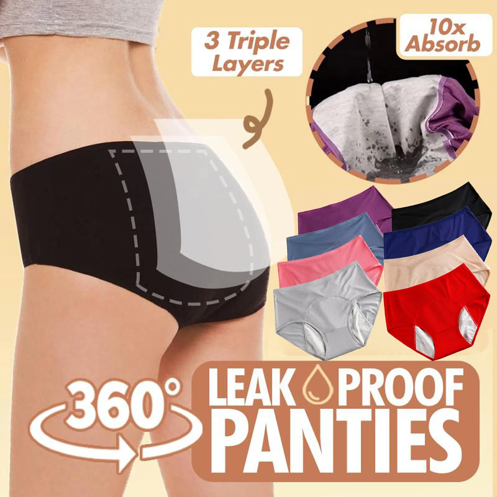 2023 New Full Coverage Leak Proof Panties Womens Comfortable Breathable Underwear Briefs mini braguitas стринги мужские 섹시
2023 New Full Coverage Leak Proof Panties Womens Comfortable Breathable Underwear Briefs mini braguitas стринги мужские 섹시