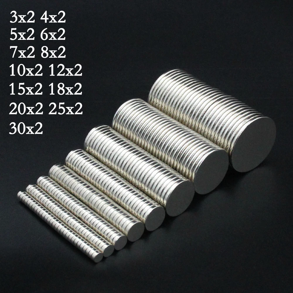 Round Magnet 3/4/5/6/7/8/10/12/15/18/20/25/30X2mm Neodymium N35 Permanent NdFeB Super Strong Powerful Magnetic imane Disc
Round Magnet 3/4/5/6/7/8/10/12/15/18/20/25/30X2mm Neodymium N35 Permanent NdFeB Super Strong Powerful Magnetic imane Disc