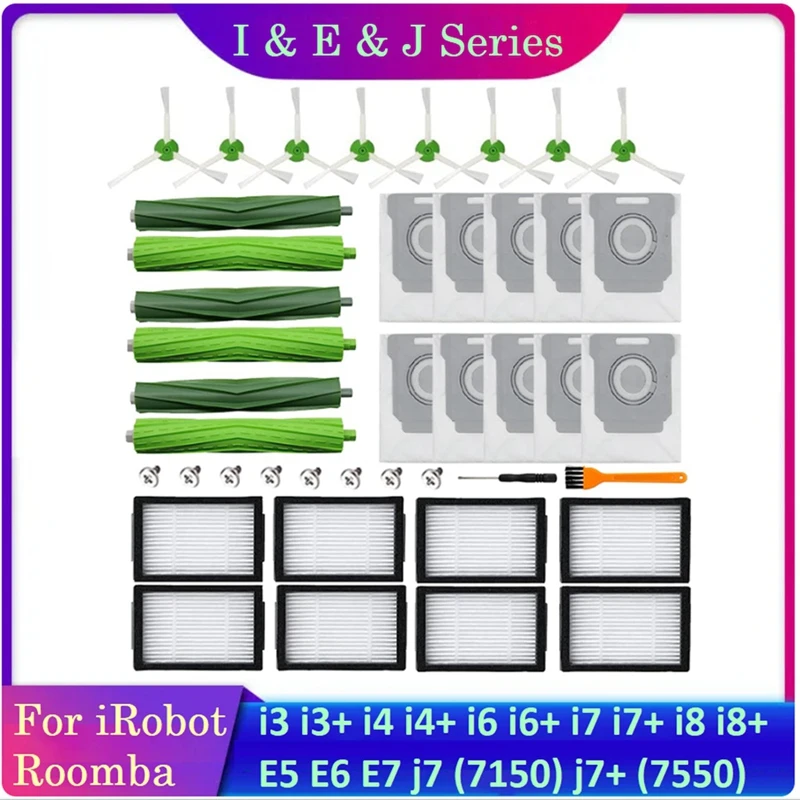 Набор запчастей для пылесоса Irobot Roomba I1 + I7 I7 + I3 + I4 + I6 + I8 + J7 + Plus серии I & J Plus, Роликовые щетки
Набор запчастей для пылесоса Irobot Roomba I1 + I7 I7 + I3 + I4 + I6 + I8 + J7 + Plus серии I & J Plus, Роликовые щетки