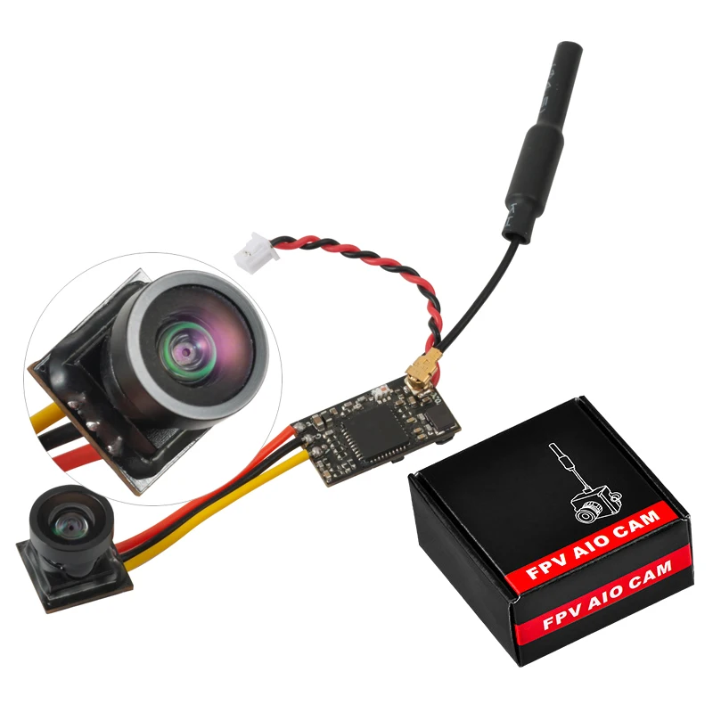 

LST-S4+ 5.8G 25MW 40CH 800TVL FPV AIO Camera/ Transmitter With OSD NTSC/PAL FPV Camera For RC Racing Drone