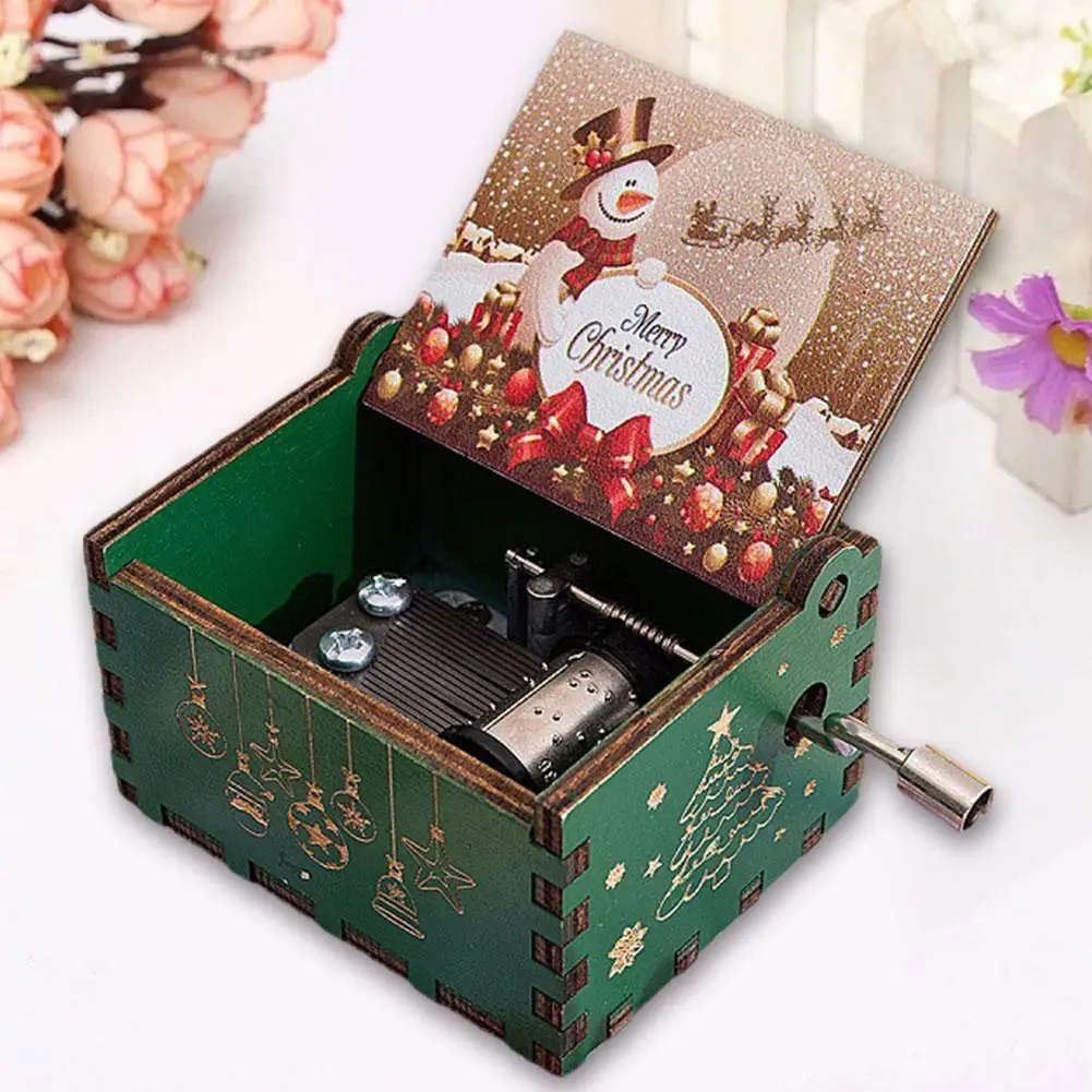 Wooden Hand Crank Music Box Anime Theme Halloween Merry Decoration Home Christmas Christmas Birthday Gift Z8D0
Wooden Hand Crank Music Box Anime Theme Halloween Merry Decoration Home Christmas Christmas Birthday Gift Z8D0