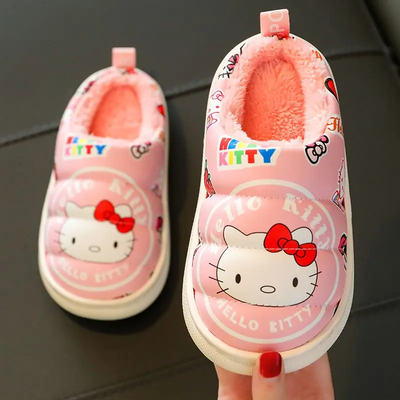 Sanrio Hello Kitty Anime Kids Cotton Slippers Kawaii Waterproof Cartoon Cute Warm Home Plush Cotton Slippers Girls Holiday Gift
Sanrio Hello Kitty Anime Kids Cotton Slippers Kawaii Waterproof Cartoon Cute Warm Home Plush Cotton Slippers Girls Holiday Gift