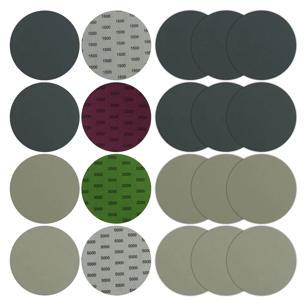 20pcs 6 Inch Sandpaper Sanding Discs Grit 1500 2000 3000 5000 For Automobiles Artificial Stone Furniture Wood Products Metals
20pcs 6 Inch Sandpaper Sanding Discs Grit 1500 2000 3000 5000 For Automobiles Artificial Stone Furniture Wood Products Metals